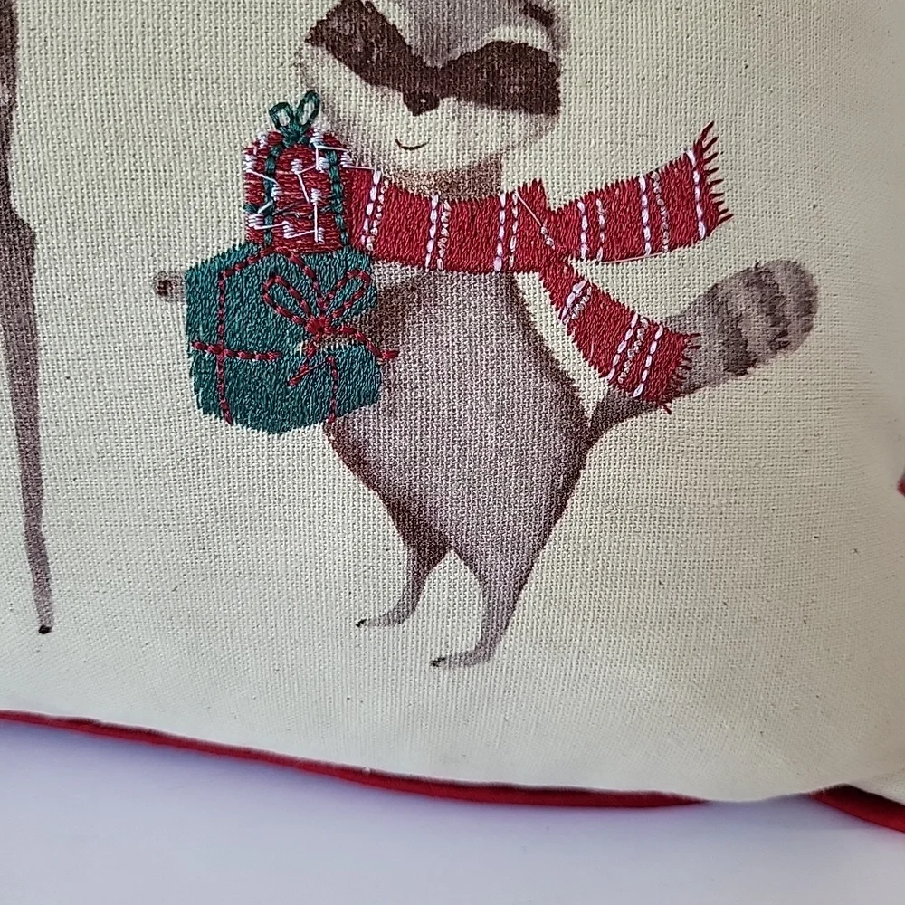 Rachel Ashwell  The Prairie Woodland Creatures Christmas Pillow